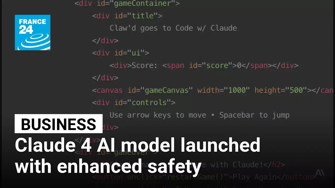 Enhancing AI safety: Anthropic releases Claude 4 with increased protections • FRANCE 24 English