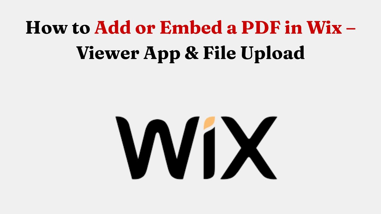 Как добавить или встроить PDF-файл в приложение Wix – Viewer и загрузка файла