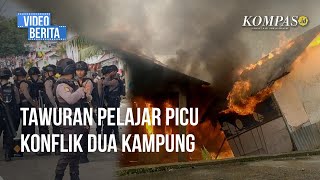 Bentrok Hunuth-Hitu di Ambon, Ratusan Warga Mengungsi dan Belasan Rumah Terbakar