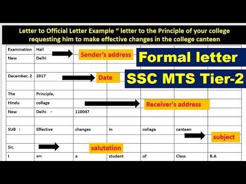 formal letter example