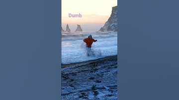 Thumbnail of Be careful at The Black Beach of Iceland 😬 !! #Iceland #BlackBeach
