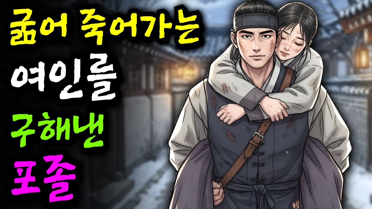 굶어 죽기 직전이던 여인을 구해준 포졸 '그녀의 숨겨진 놀라운 비밀?!'ㅣ야담 민담 전설 설화 옛날이야기 오디오북 조선시대이야기