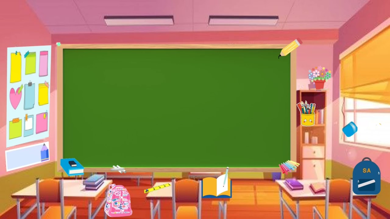 BACK TO SCHOOL - Animated SCREEN background Education - Virtual/Online