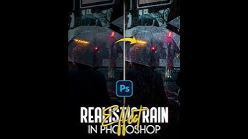 Create Realistic Rain Effect in Photoshop – Beginner Tutorial 2026 #photoshop #graphicdesign