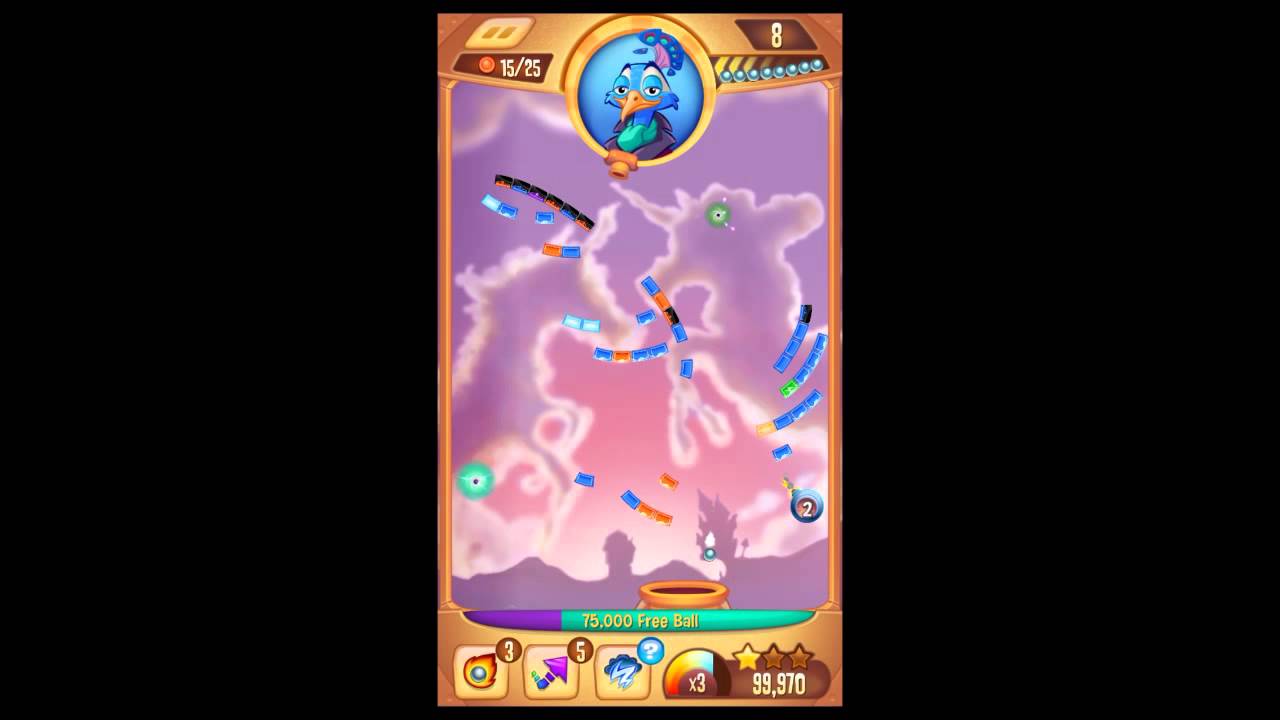 [HD] [Android] Peggle Blast: Level 199. Quill: 1,000,000 score!