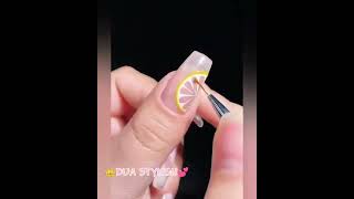 Lemon Nail Art Design