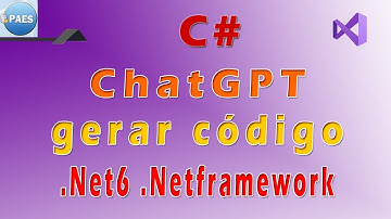 Usando ChatGPT para gerar um código C# . Visual Studio 2022 / 2019