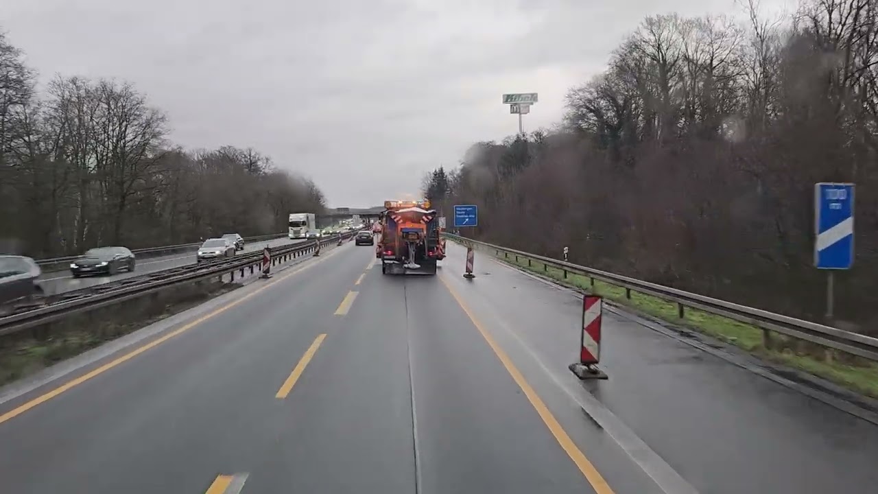 343 4K POV Real Truck Driving MAN TGX 510 Deutschland A30 to A33