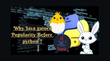 Why java got popular before python? || comparison between java and python || video-2