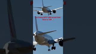 Air France B777-300 arrival from Paris to IAD