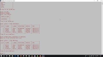 How to rename and update tables in mysql | MYSQL | Database Systems | tutorials