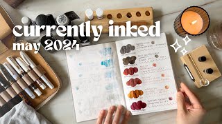 🖋️ May Currently Inked | Fountain Pen Ink Swatches + Writing Samples