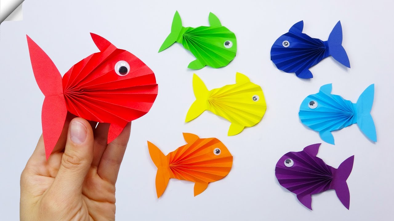 Diy Moving Paper Fish Easy Paper Crafts Youtube
