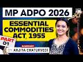 Essential Commodities Act, 1955 | Judiciary Exams | MP ADPO