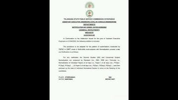 TSPSC AEE Web note | TSPSC AEE | TSPSC AE |TSPSC TPBO | TSPSC JTO | TSPSC PL |