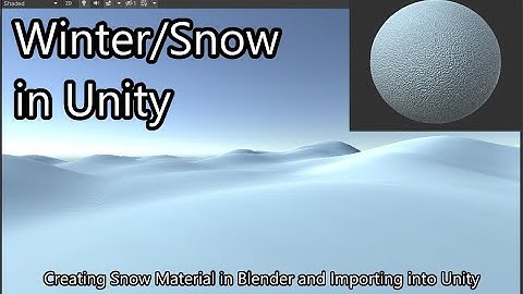 Winter Snow Environment - Blender & Unity Tutorial