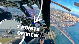 EMBRAER KC-390 Scenic Approach into Lisbon Airport - Portuguese Air Force