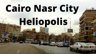 Nasr City to Heliopolis [Under The Rain] Egypt Dashcam in Cairo Egypt - السواقة في مصر