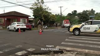 Acidente envolvendo dois carros deixa um ferido em...