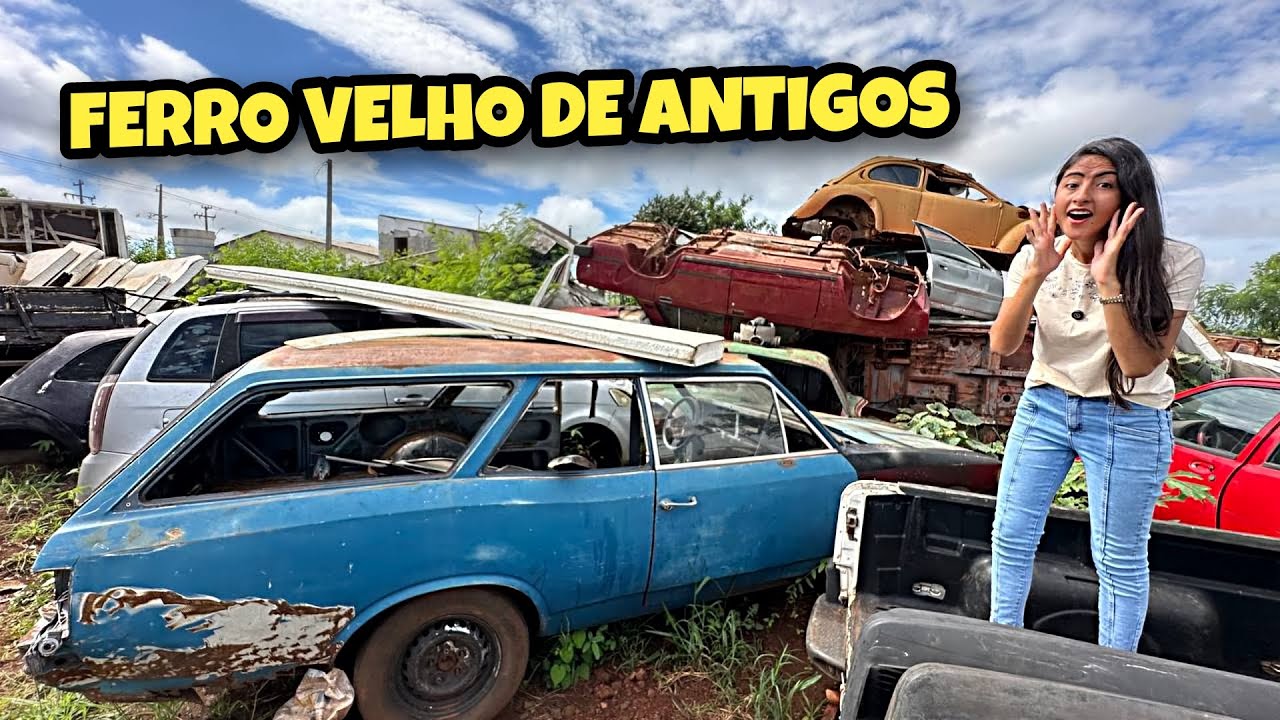 FUI NO FERRO VELHO DE CARROS ANTIGOS! *O que encontrei por lá?*