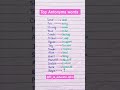 Top antonyms/opposite words in English |