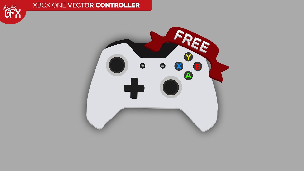 Vector Drawing Lines Xbox One : Xbox one d vector controller youtube