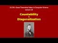 Unlocking Countability & Diagonalization: Key Concepts from CMU's 15-251 Spring 2013 Lecture 📚