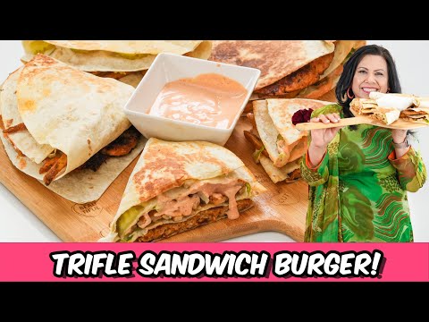 Trifle Sandwich Burger for Iftar or Sehri Idea Ramadan 2024 Recipe in Urdu Hindi 