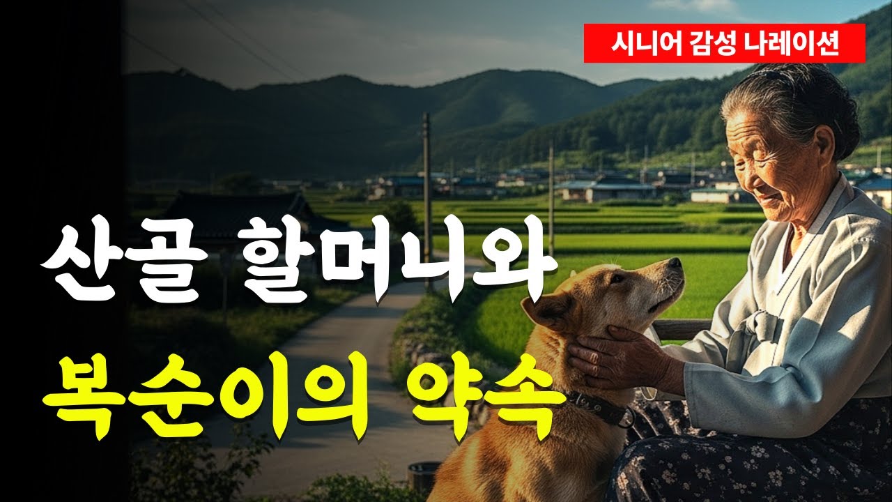 강원도 산골과 진돗개 복순이의 눈물 어린 헌신 실화