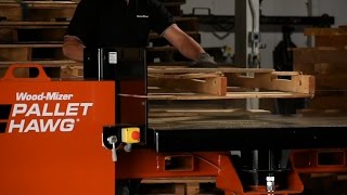 Pallet Hawg PD200 Pallet Dismantler in Action | Wood-Mizer