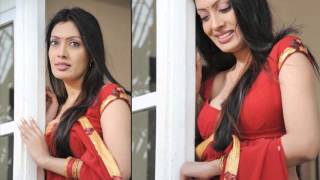 Mallu Aunty Surabi Red Saree Drop Video