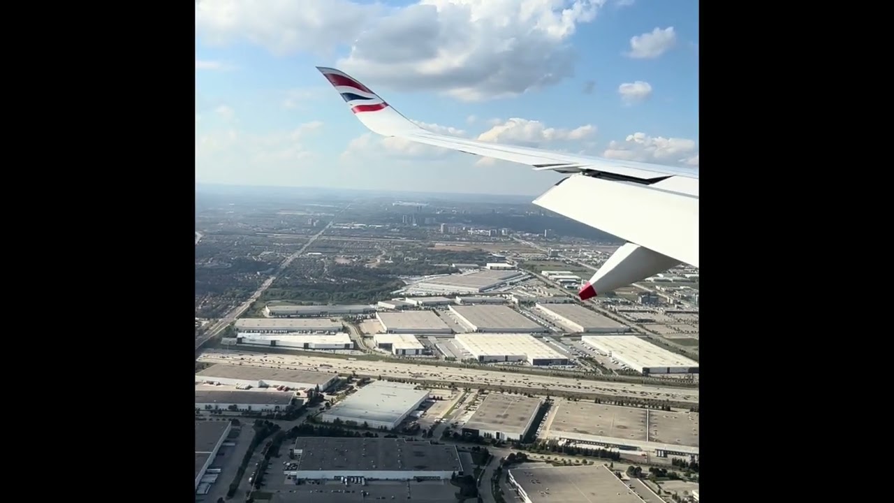 British Airways A350 G-XWBS full flight from London Heathrow to Toronto Pearson in World Traveller