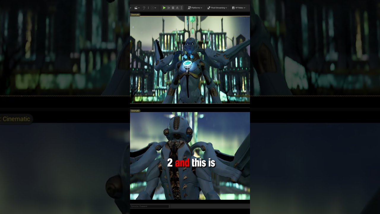 Viewport Vs Camera View - Unreal Engine Scene