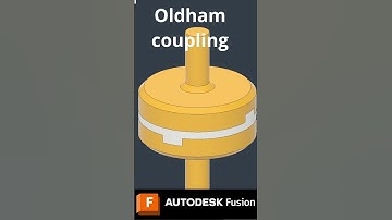Fusion 360 assembly: Oldham Coupling | Beginner-Friendly Tutorial Teaser