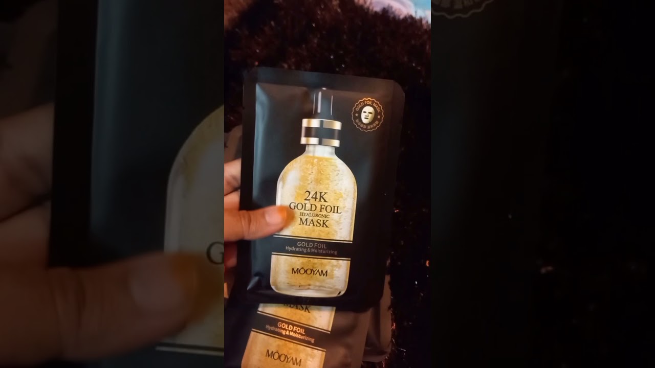 Mooyam 24k gold foil sheet mask