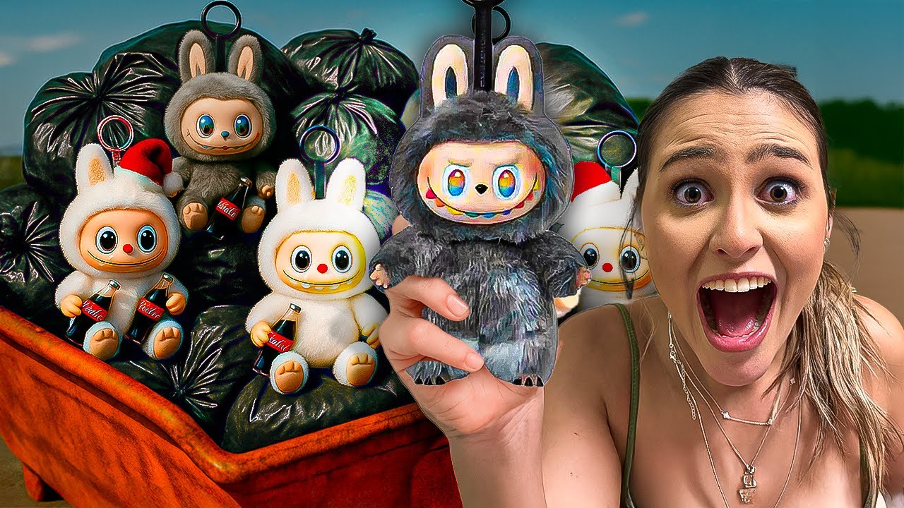 ENCONTREI UM LABUBU LENDÁRIO NO MEIO DO LIXO! *LABUBU RARO*