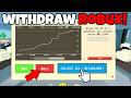 How to WITHDRAW Robux in Stonks! Roblox Stonks Robux