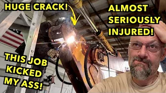 How NOT To Fix A Cracked Boom On A Large Excavator. Case 170B