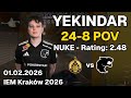 YEKINDAR POV (24-8, 2.48 Rating) | The MongolZ vs FURIA | Nuke | Feb 01, 2026 | IEM Kraków 2026