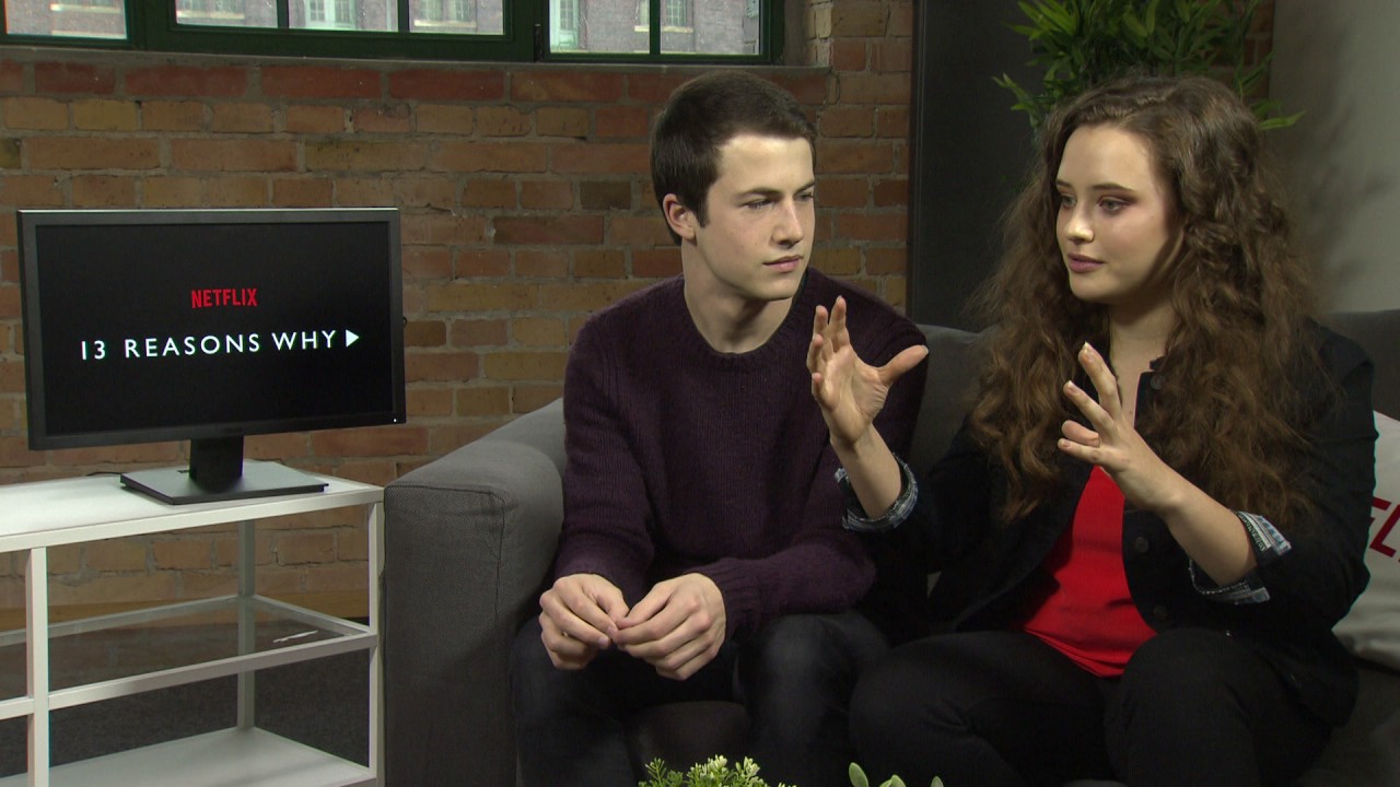 13 REASONS WHY - Interview with Dylan Minnette & Katherine Langford NETFLIX Selena Gomez