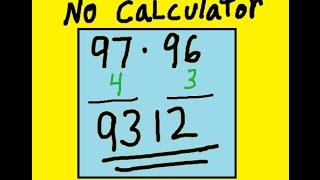 Multiply easily numbers close to 100