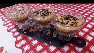 تحلية كؤوس الكراميل و الشوكولاته تحلية رمضان 2023 سهلة و اقتصادية و البنة منحكيوش🤤🤤