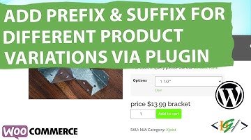How to Add Different Suffix & Prefix for Different WooCommerce Product Variations Prices | Variable