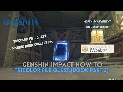 [Genshin Impact] How To Tricolor File (Collecting Books Part 3)