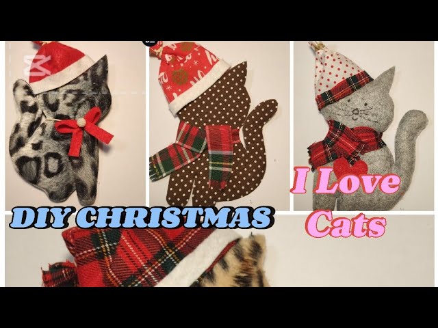 Christmas Diy Ornaments Cats, Easy to Make,No Sew ‪@EasyPeasyDIYs