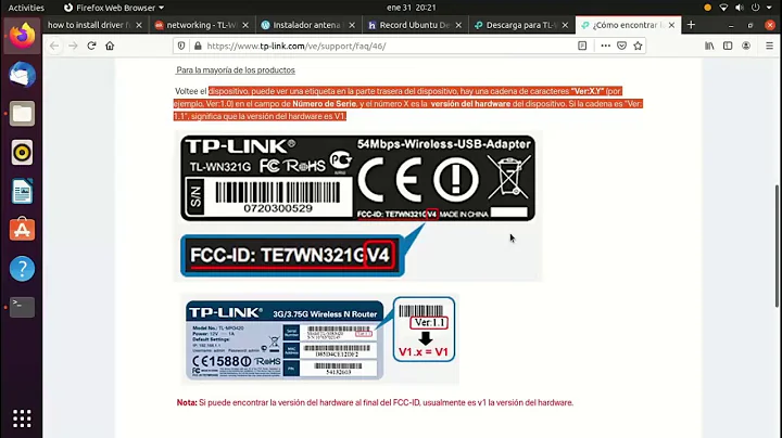 Como instalar TP-LINK TLWN722N en Linux (UBUNTU y deribados) 2021 1link no fake mega real