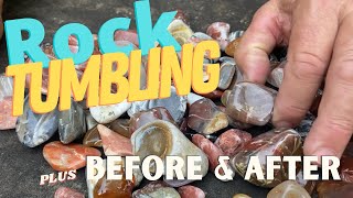 Rock Tumbling Plus Before and After Polish Photos