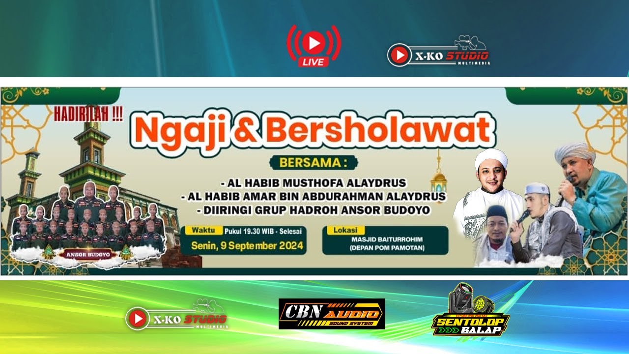 🔴[LIVE] MASJID BAITURROHIM NGAJI & BERSHOLAWAT MAULID NABI MUHAMMAD SAW / DK SRIDADI DS PAMOTAN 2024