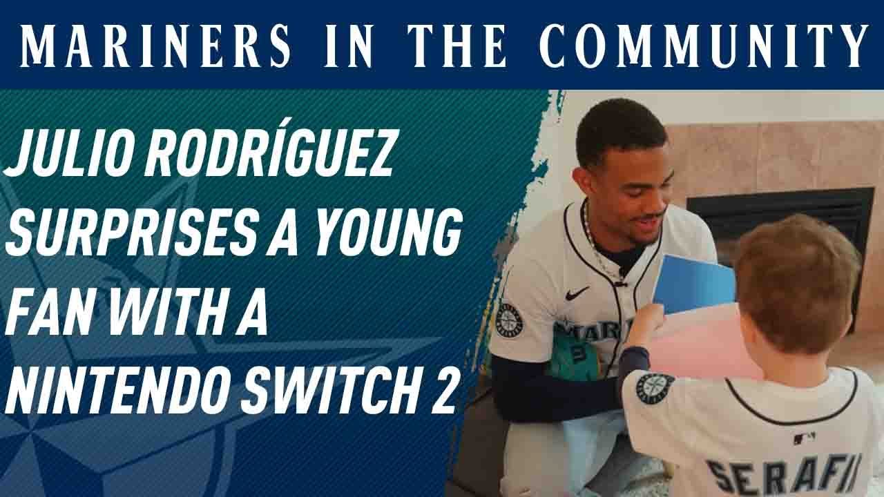 HEARTWARMING: Julio Rodríguez Surprises a Young Mariners Fan with a Nintendo Switch 2