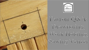 Hand Tool Woodworking Q&A - Draw Boring a Mortise & Tenon - Planing Small Stock - Hand Sawing Veneer